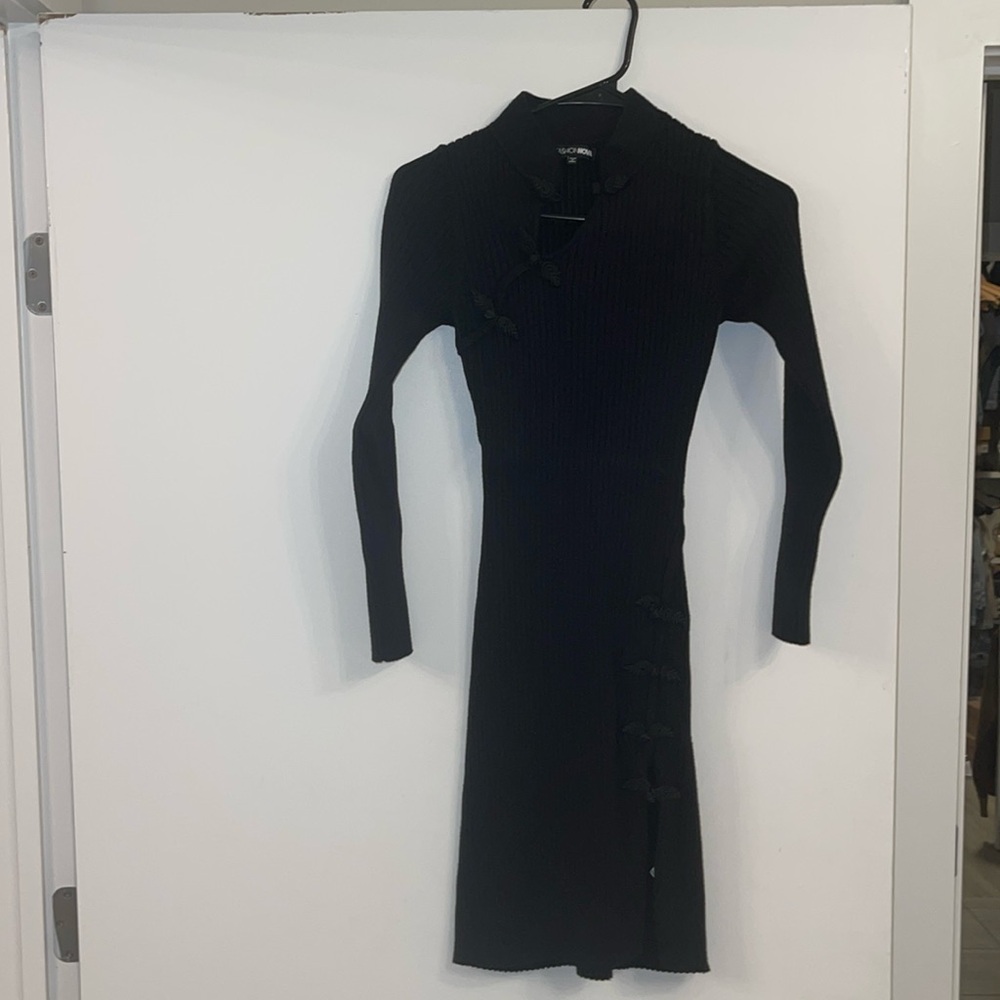 Black Knitted Dress